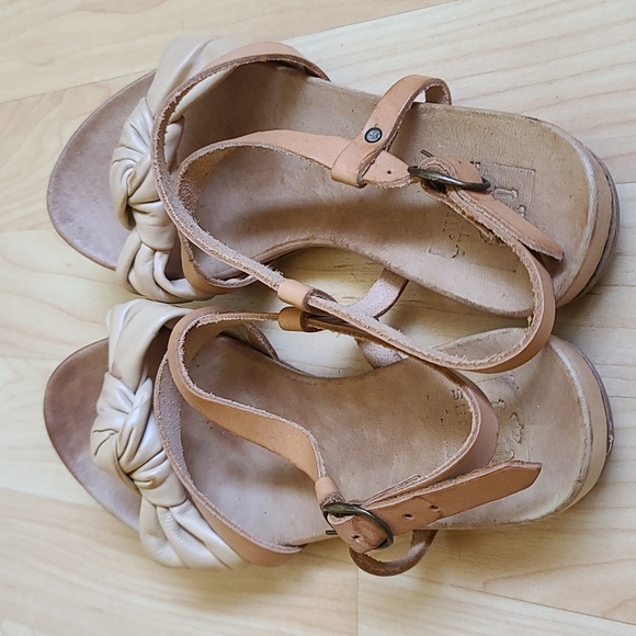 Semilla Italian Leather Sandals Nude color Size 6 - Picture 5 of 5